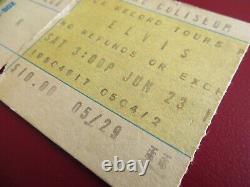 ELVIS PRESLEY GENUINE CONCERT TICKET STUB JUNE 23rd 1973 NASSAU, UNIONDALE, NY