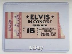 ELVIS PRESLEY IN CONCERT GENUINE TICKET STUB OCTOBER 16th 1976 MINNESOTA