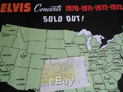 ELVIS PRESLEY Original 1973 CONCERT TICKET STUB Cincinnati EX+