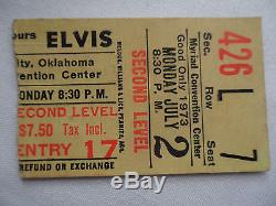 ELVIS PRESLEY Original 1973 Concert TICKET STUB Oklahoma City, OK