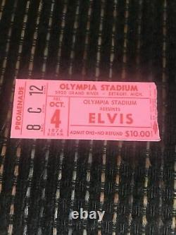 ELVIS PRESLEY Original 1974 CONCERT TICKET STUB 10/74 clean