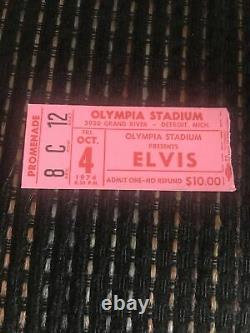 ELVIS PRESLEY Original 1974 CONCERT TICKET STUB 10/74 clean