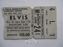 ELVIS PRESLEY Original 1974 CONCERT TICKET STUB Niagara Falls, NY