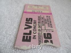 ELVIS PRESLEY Original 1976 CONCERT TICKET STUB Dayton OH EX