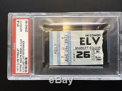 Elvis Presley Ticket Stub From His Very Last Concert June 26, 1977 With Psa Dna