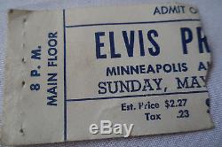 ELVIS original 1956 CONCERT TICKET STUB! -Minneapolis