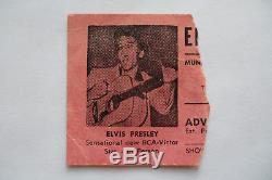 ELVIS original 1956 CONCERT TICKET STUB SUPER HARD TO FIND