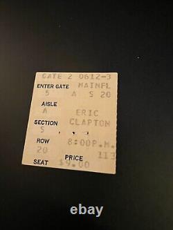 ERIC CLAPTON 1979 TOUR CHICAGO STADIUM CONCERT TICKET STUB 6/12/1979 kwd lp cd