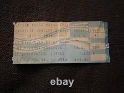 ERIC CLAPTON 1983 TOUR POPLAR CREEK CONCERT TICKET STUB CHICAGO CONCERT cd lp