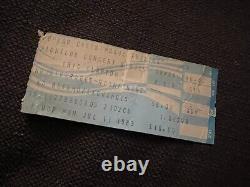 ERIC CLAPTON 1983 TOUR POPLAR CREEK CONCERT TICKET STUB CHICAGO CONCERT cd lp