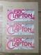 Eric Clapton First Japan Concert Ticket Stub 1974 Buddokan Budokan Three Days