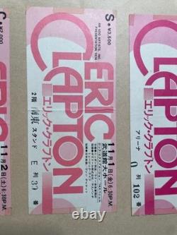ERIC CLAPTON FIRST JAPAN Concert Ticket Stub 1974 BUDDOKAN BUDOKAN THREE DAYS