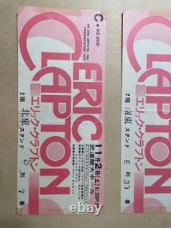 ERIC CLAPTON FIRST JAPAN Concert Ticket Stub 1974 BUDDOKAN BUDOKAN THREE DAYS