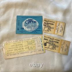 ERIC CLAPTON original 74 75 76 3 CONCERTS 4 STUBS RARE PB TPA ST PETE