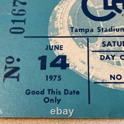 ERIC CLAPTON original 74 75 76 3 CONCERTS 4 STUBS RARE PB TPA ST PETE