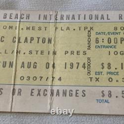 ERIC CLAPTON original 74 75 76 3 CONCERTS 4 STUBS RARE PB TPA ST PETE