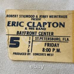 ERIC CLAPTON original 74 75 76 3 CONCERTS 4 STUBS RARE PB TPA ST PETE