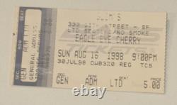 Eagle Eye Cherry Ticket Stub Slims San Francisco USA Debut Concert 8/16/1998