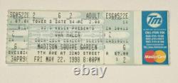 Eddie Van Halen Played with Creed MSG Concert Full Ticket Stub 5/22/98 Tremonti