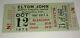 Elton John 1973 Concert Ticket Stub & 1972 Concert Program Honky Chateau Mtsu