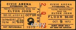 Elton John-1973 RARE Original Concert Ticket Stub (Pittsburgh-Civic Arena)