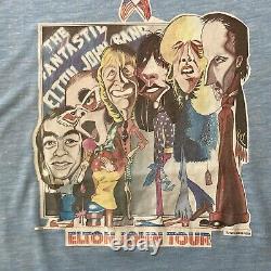 Elton John 1974 Fabulous Forum Concert T Shirt and Ticket Stub