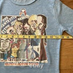 Elton John 1974 Fabulous Forum Concert T Shirt and Ticket Stub