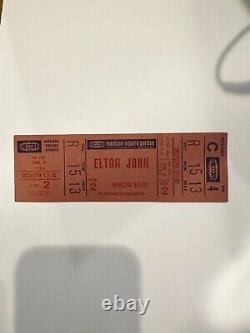 Elton John 1982 (unused!) Vintage Concert Ticket Madison Square Garden