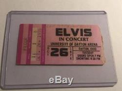 Elvis 1976 Concert Ticket Stub Ohio