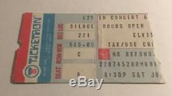 Elvis 1977 Concert Ticket Stub / Next To Last Show / Rare / Graceland