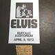 Elvis 4-05-1972 Buffalo Ny 8 X 5 Flyer Mint Rare & Ticket Stub From Concert