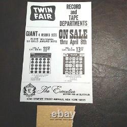 Elvis 4-05-1972 Buffalo Ny 8 X 5 Flyer Mint Rare & Ticket Stub From Concert