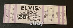 Elvis Concert Ticket Not Stub / Huntington Civic Center / Sept 20, 1977 WV