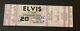 Elvis Concert Ticket Not Stub / Huntington Civic Center / Sept 20, 1977 Wv