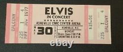 Elvis Concert Ticket Not Stub / May 30, 1977 Asheville Civic Center