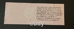 Elvis Concert Ticket Not Stub / May 30, 1977 Asheville Civic Center