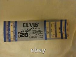 Elvis Concert Ticket Not Stub / Mid South Coliseum Memphis / August 1977