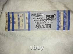 Elvis Concert Ticket Not Stub / Mid South Coliseum Memphis / August 1977