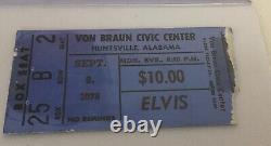 Elvis Concert Ticket Not Stub / Sept 6, 1976 / Evening Show / Huntsville Alabama