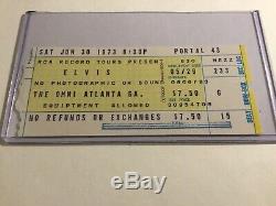 Elvis Concert Ticket Stub 1973 / Atlanta Omni / Graceland