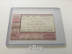 Elvis Concert Ticket Stub 1977 RARE TEMPE ARIZONA