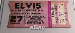 Elvis Concert Ticket Stub April 1977 Milwaukee
