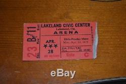 Elvis Concert Ticket Stub April 28 1975 Lakeland Florida No Scarf