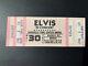 Elvis Concert Ticket Stub Asheville, Nc May 30, 1977 / Asheville Civic Center