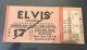 Elvis Concert Ticket Stub August 17, 1977 Portland Maine