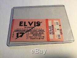 Elvis Concert Ticket Stub August 17, 1977 Portland Maine