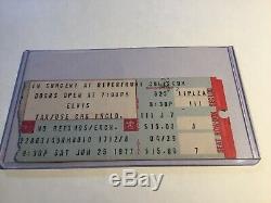 Elvis Concert Ticket Stub Cincinnati Ohio June 25, 1977