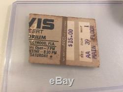Elvis Concert Ticket Stub Hollywood Florida Feb 12 1977 First Show Of 77