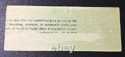 Elvis Concert Ticket Stub July 13, 1975 Niagara Falls New York
