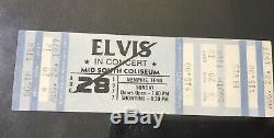 Elvis Concert Ticket Stub Memphis August 28, 1977 Mid South Coliseum